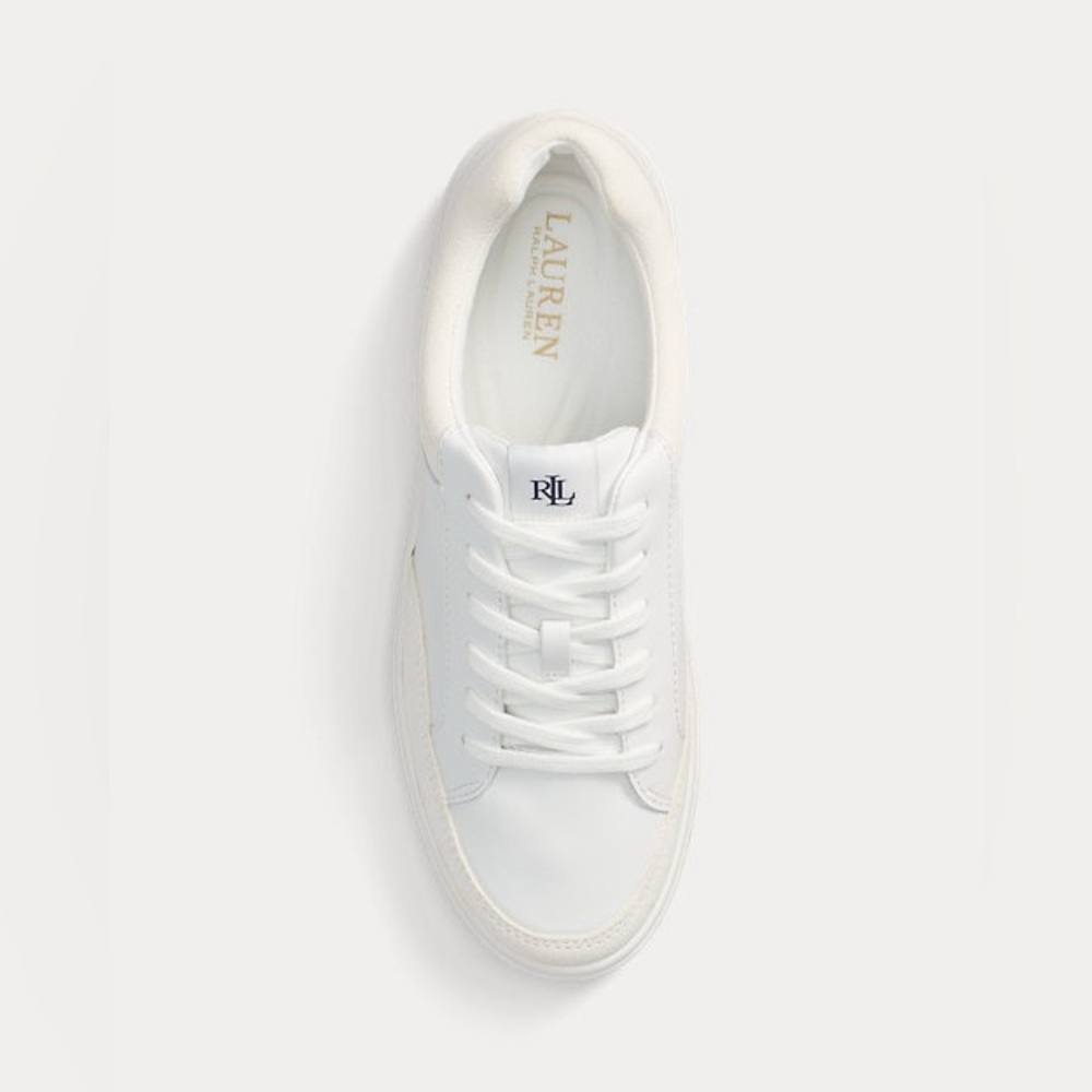 Ralph Lauren Hailey Leather & Suede Sneaker